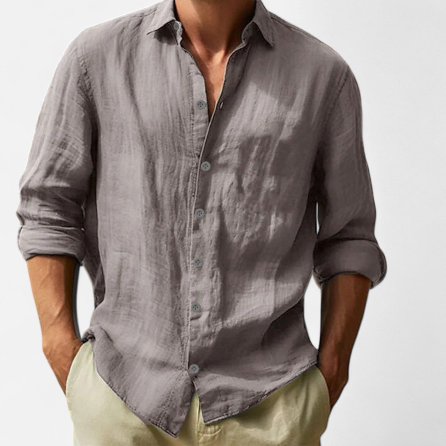 Men's Cotton-Linen Shirt – Lightweight Comfort, Casual and Timeless Elegance