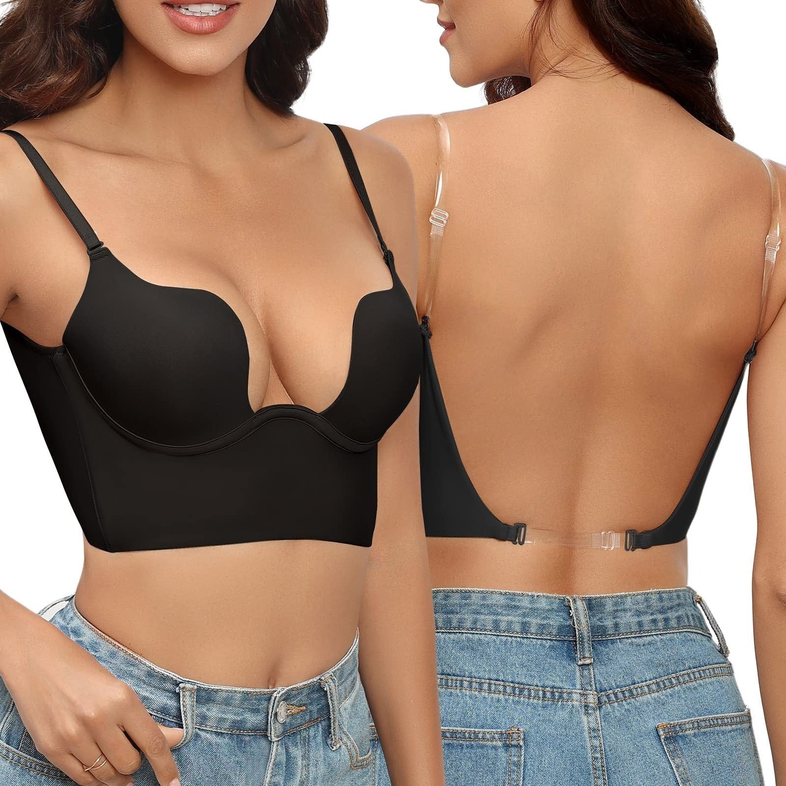50% OFF | Hailey® | Niedriger Rücken-Spitzen-BH für rückenfreie Oberteile und Kleider