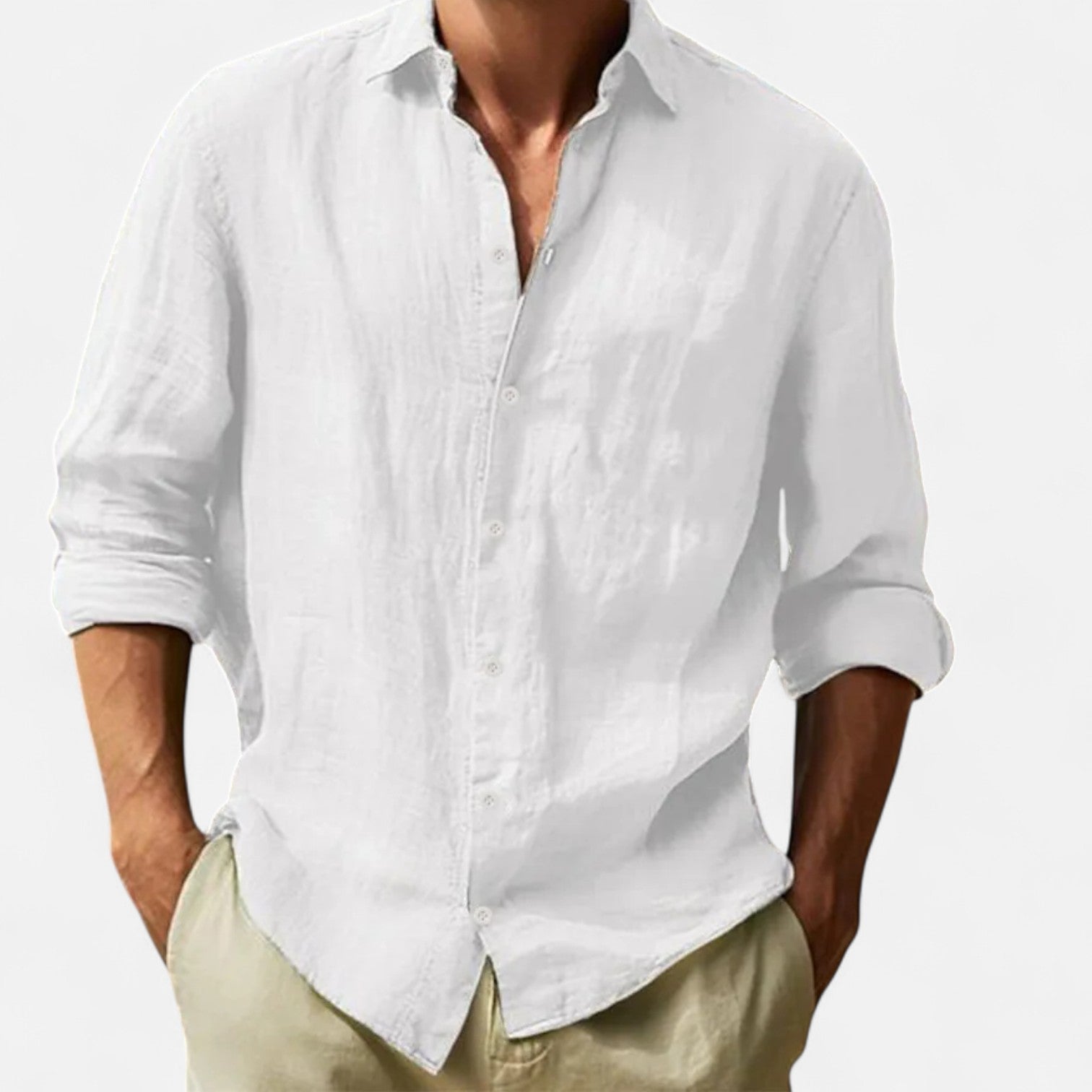 Men's Cotton-Linen Shirt – Lightweight Comfort, Casual and Timeless Elegance