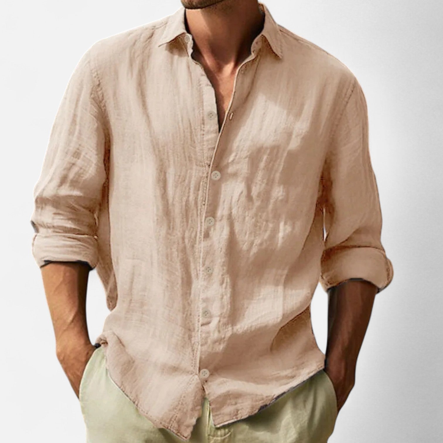 Men's Cotton-Linen Shirt – Lightweight Comfort, Casual and Timeless Elegance