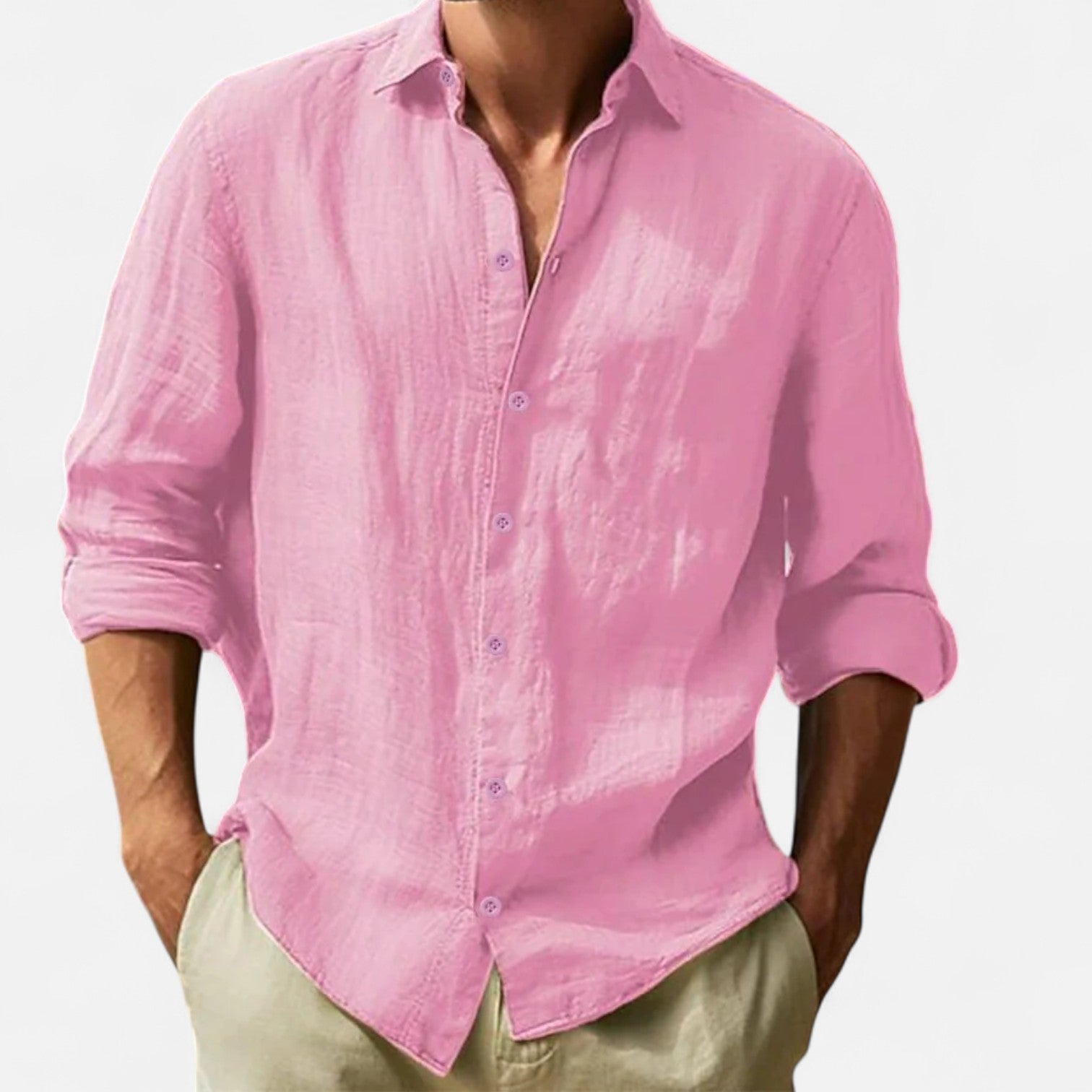Men's Cotton-Linen Shirt – Lightweight Comfort, Casual and Timeless Elegance