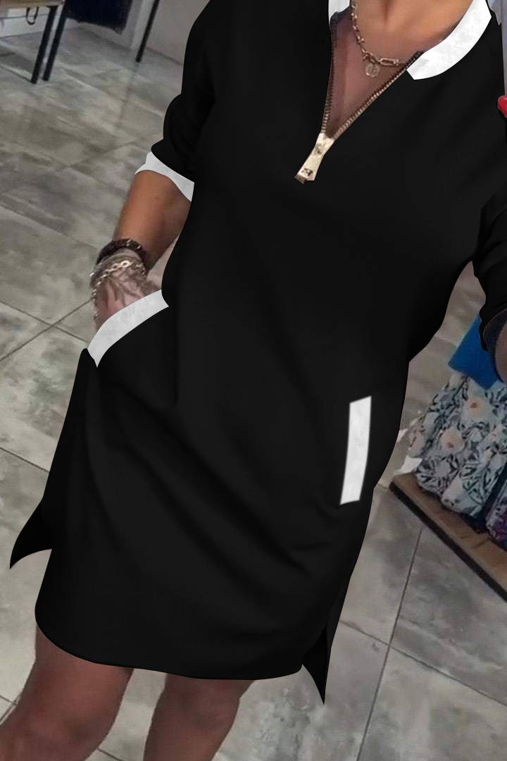 Zenora® | Lässiges Kleid mit V-Ausschnitt