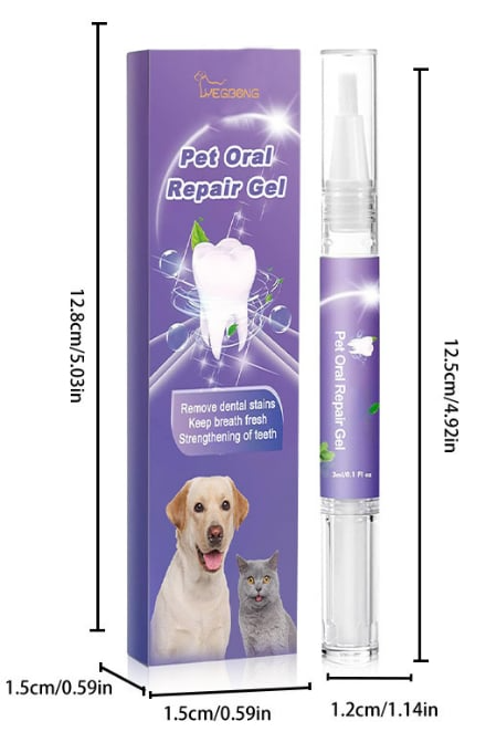 1 + 1 Gratis | Pawlieve™ | Zahngel für Haustiere – Beruhigt & Schmerzlindert