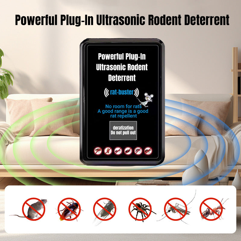 1+1 Gratis | AntiSound™ - Leistungsstarkes Plug-In-Ultraschall-Nagetierabwehrmittel