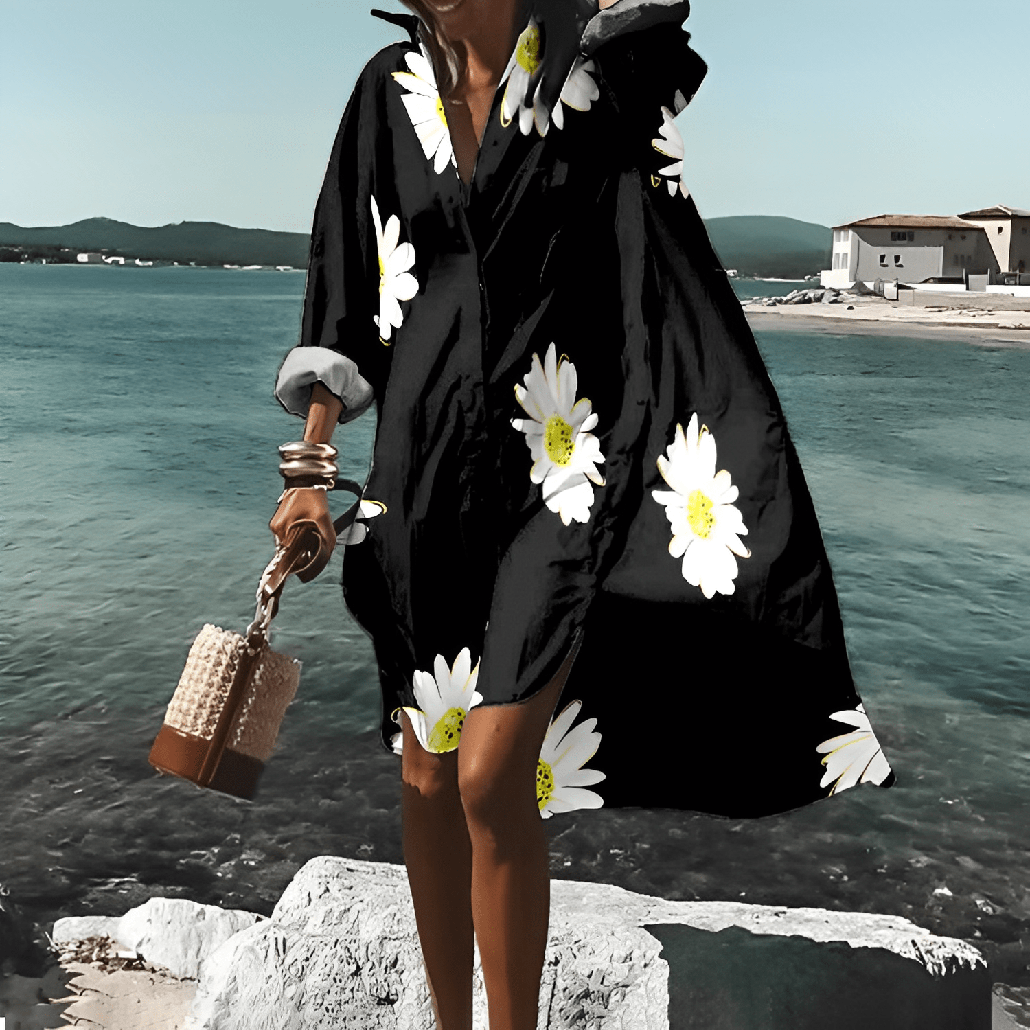 Elle&Vire | Unique Print Knielanges Kleid
