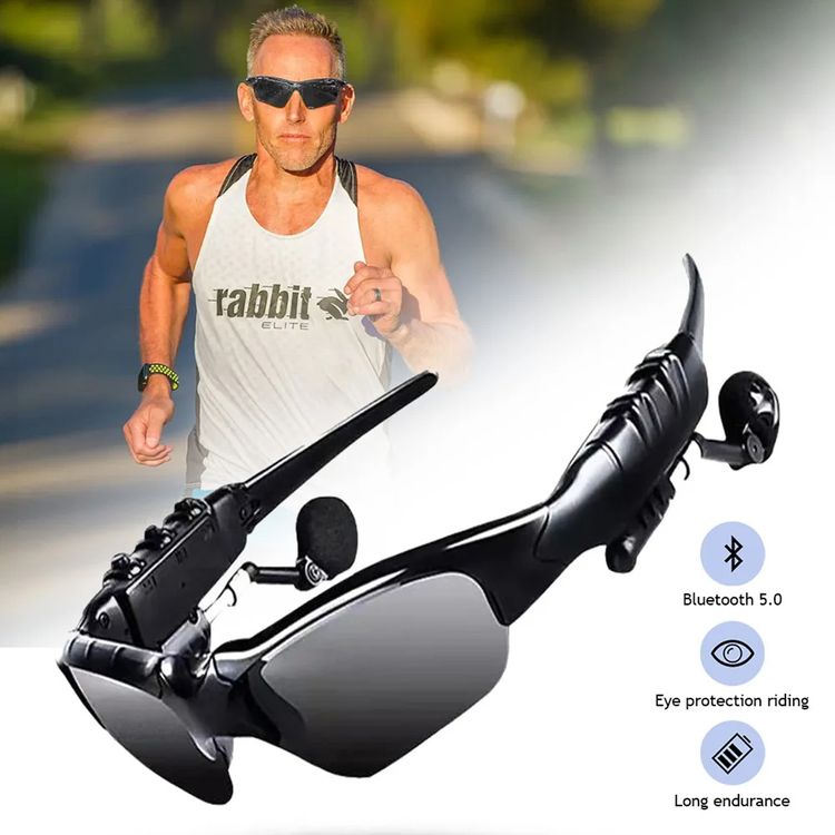 50% RABATT | SoundVision™ | Kabellose Sportbrille mit Bluetooth & Polarisation