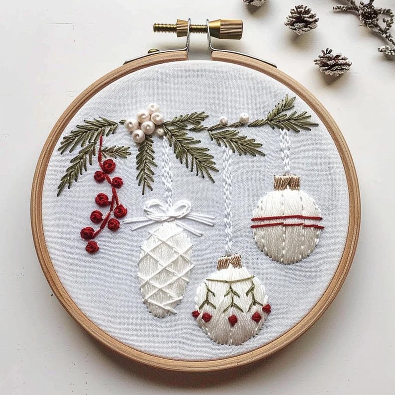 FrostMuse® | StitchScape Stickset – gemütliche Stickkunst für die Feiertage