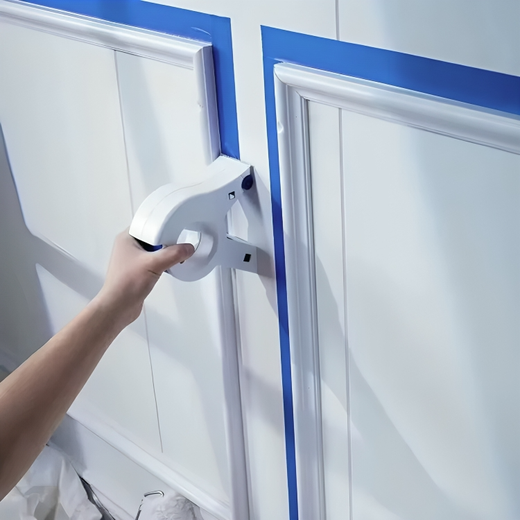 Handabroller für Klebeband, ergonomischer Paketband Abroller mit Schneideklinge, robustes Verpackungsgerät für Kartons und Umzugskartons