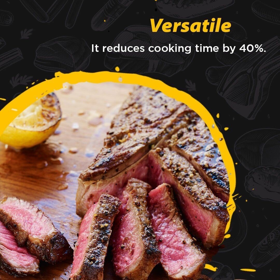 1 + 1 GRATIS HEUTE | Tenderiq™ | Saftigeres Fleisch bei jedem Pressvorgang