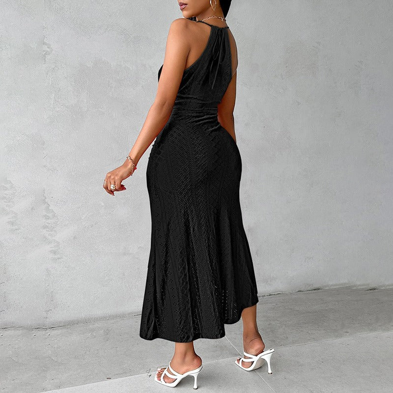 Crochelia™ | Boho Midi Häkelkleid mit Frontschlitz