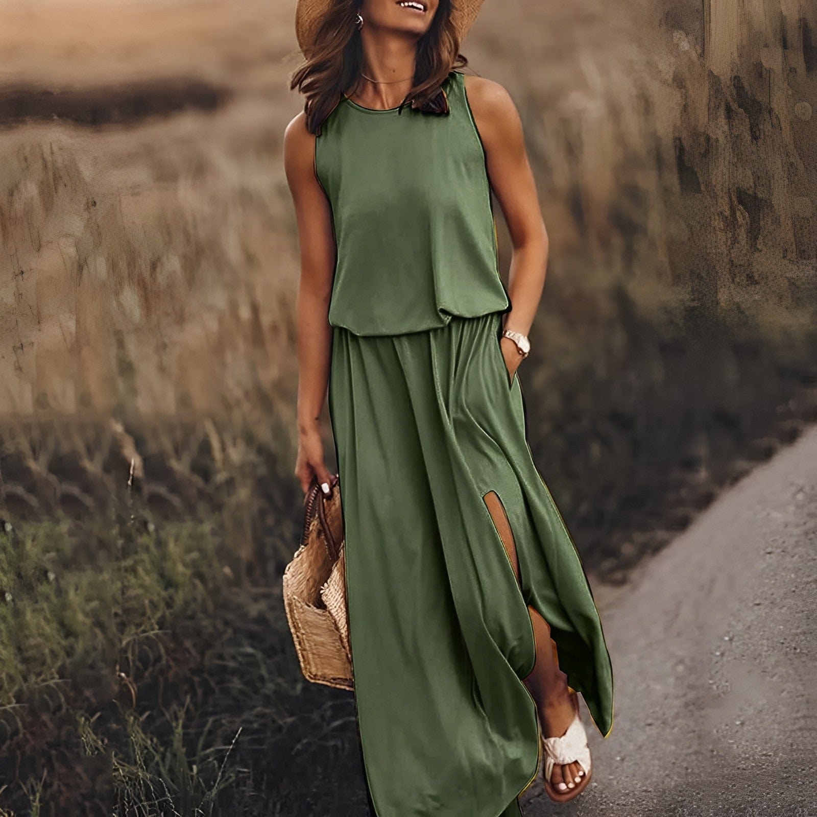 Inès Lavigne | Elegantes farbenfrohes Kleid