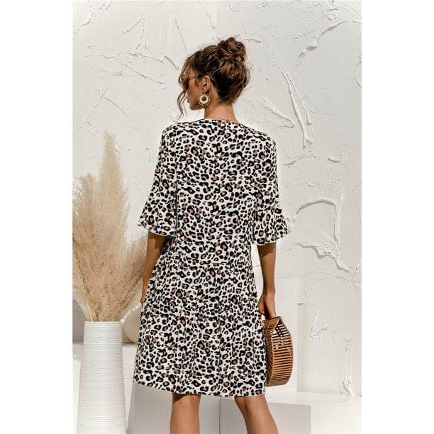 50% RABATT | CurveMuse™ | Stilvolles Print-Damen-Kleid