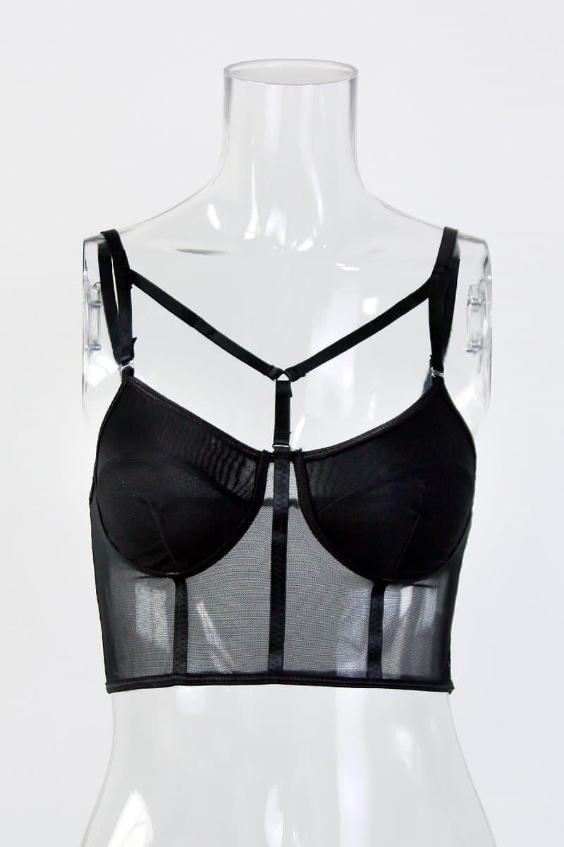 Els™ Mesh rückenfreies Cami-Top