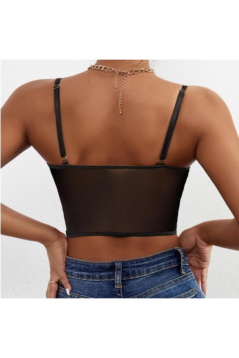 Els™ Mesh rückenfreies Cami-Top