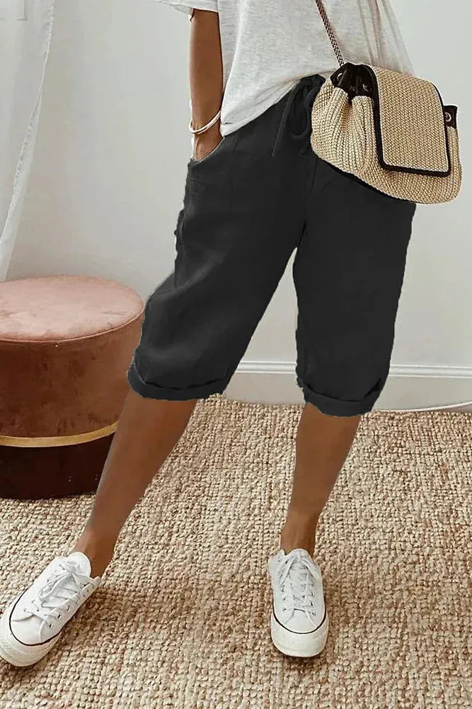 Mellanie™ | Baumwoll Leinen Damen Shorts