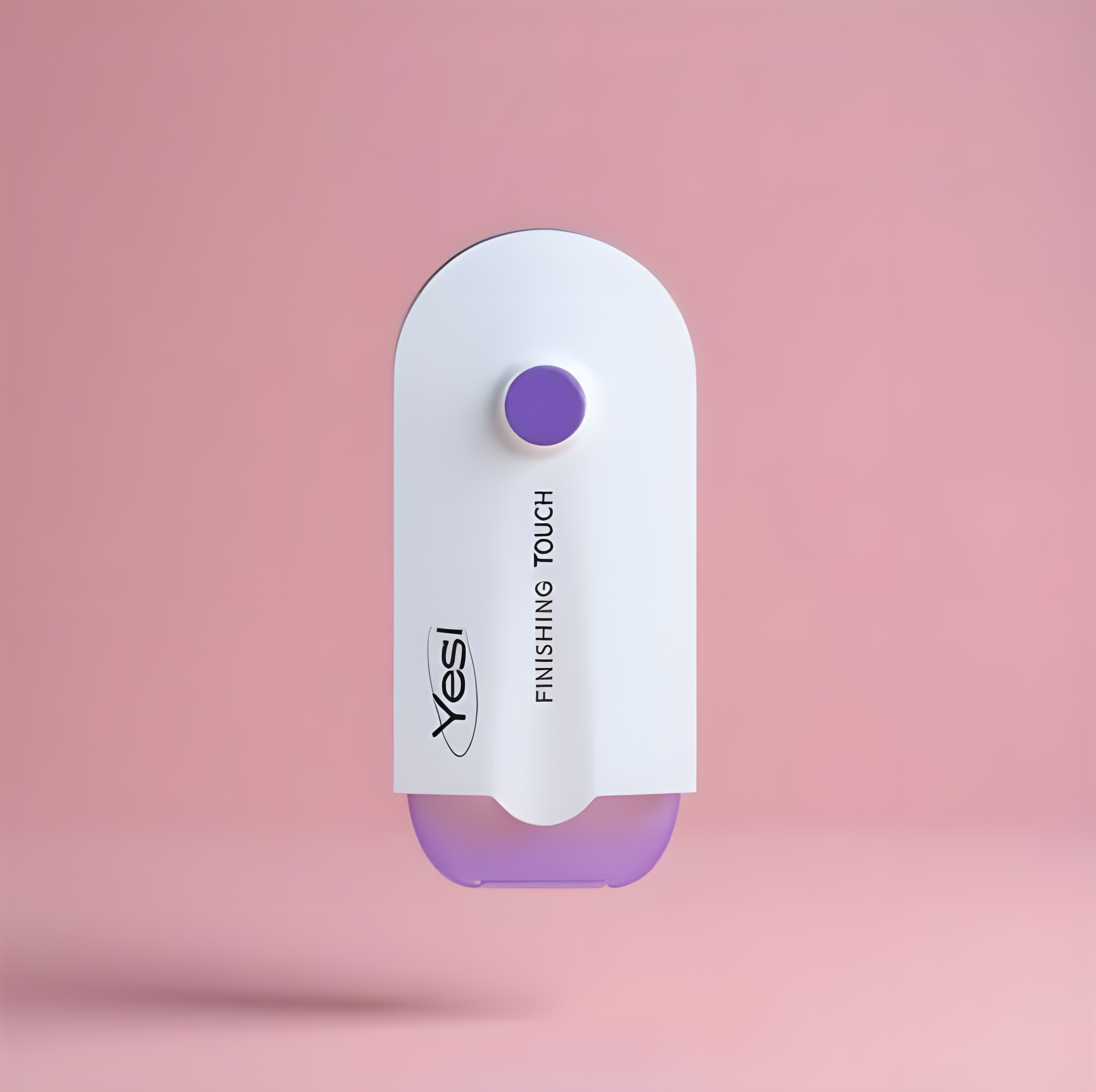 Yes Finishing Touch Laser-Haarentfernungsgerät in Weiß und Lila – handliches IPL-Gerät für schmerzfreie und langanhaltende Haarentfernung