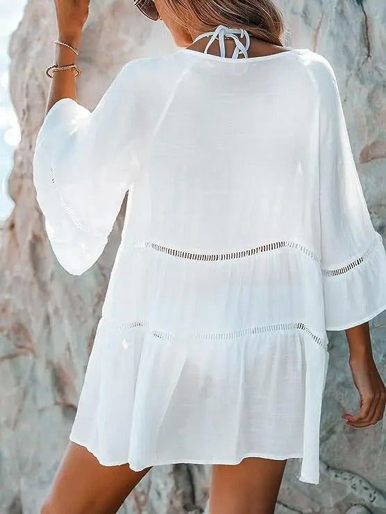 Albrelle™ | Elegantes weißes Strandkleid