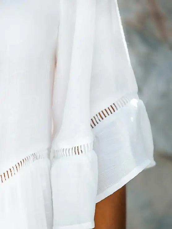 Albrelle™ | Elegantes weißes Strandkleid