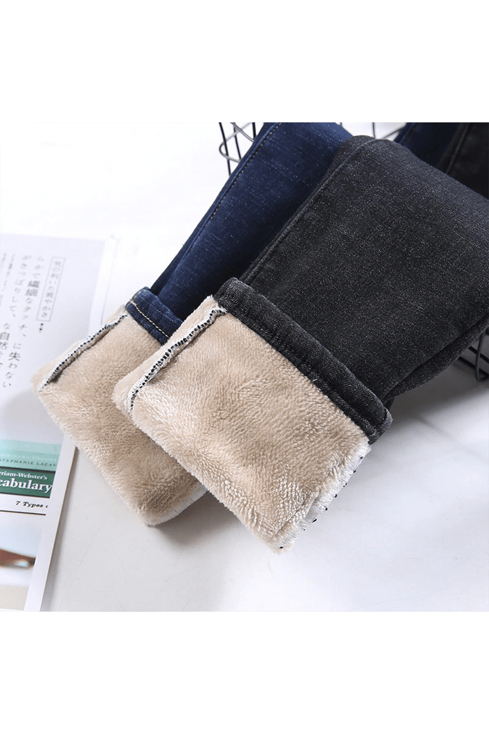 HaltenWarm™ Dehnbare Warme Fleece-Jeans