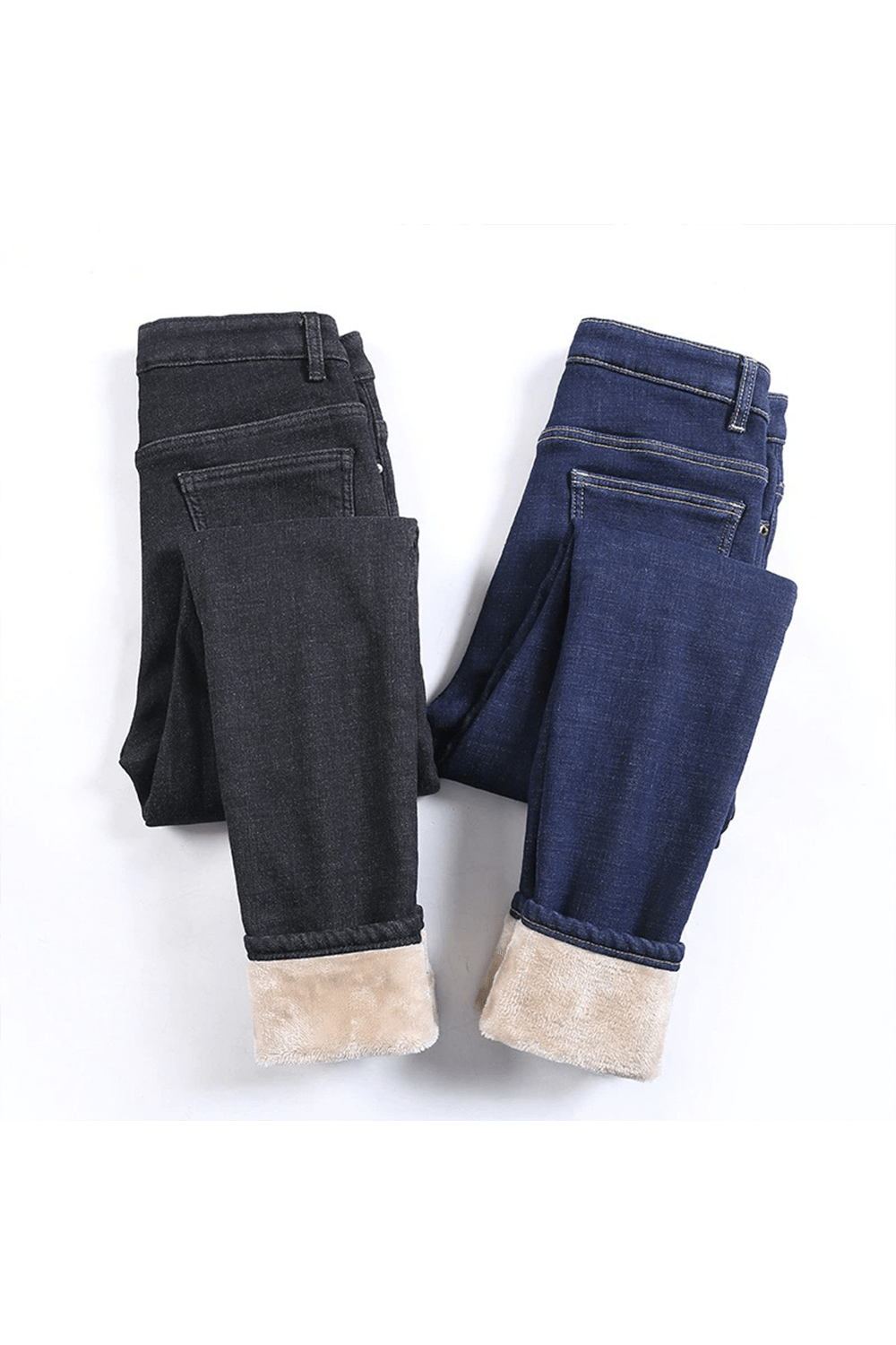 HaltenWarm™ Dehnbare Warme Fleece-Jeans