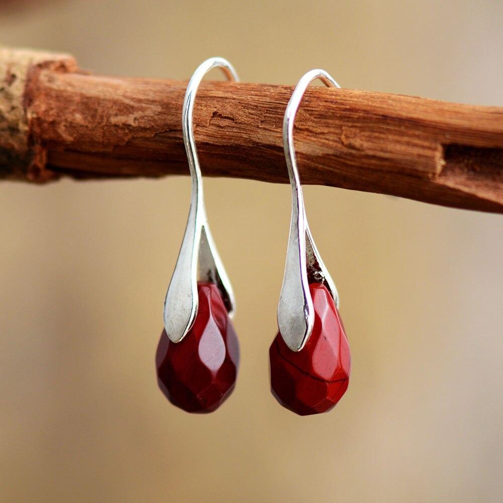 50% RABATT | Drovelle™ | Desire Falling Drop Edelsteinohrringe