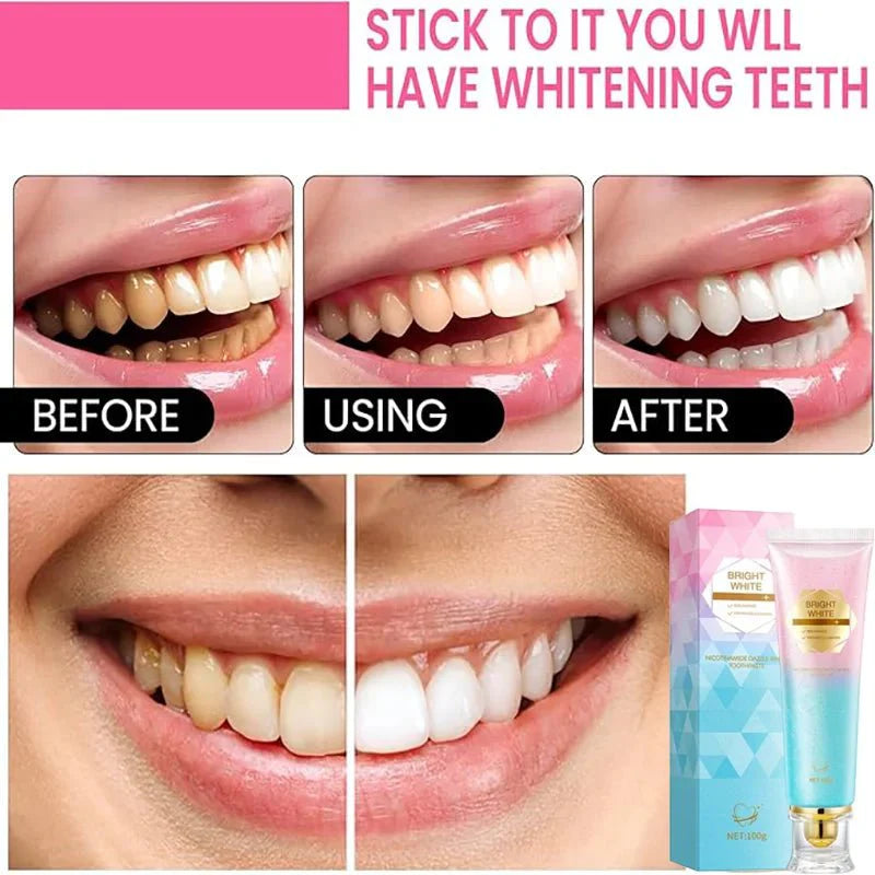 1+1 GRATIS | PureTeeth™ | Niacinamid Aufhellende Zahnpasta