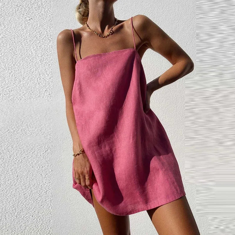 Linnelle™ | Elegantes Kleid in Leinenoptik für Frauen