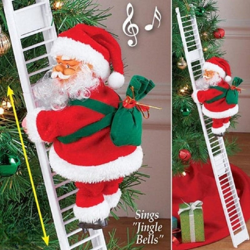 ClimbSanta® | LadderWalker Weihnachtsmann-Deko – magischer Bewegungs-Effekt