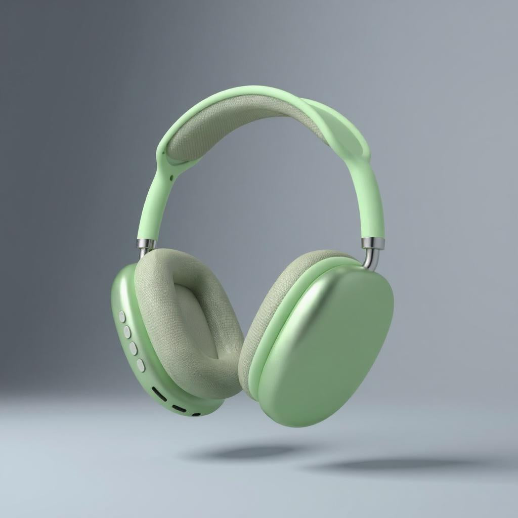 Stylische Over-Ear Bluetooth-Kopfhörer in mattem Dunkelblau mit gepolsterten Ohrmuscheln und verstellbarem Kopfbügel für komfortablen Sitz und immersiven Sound