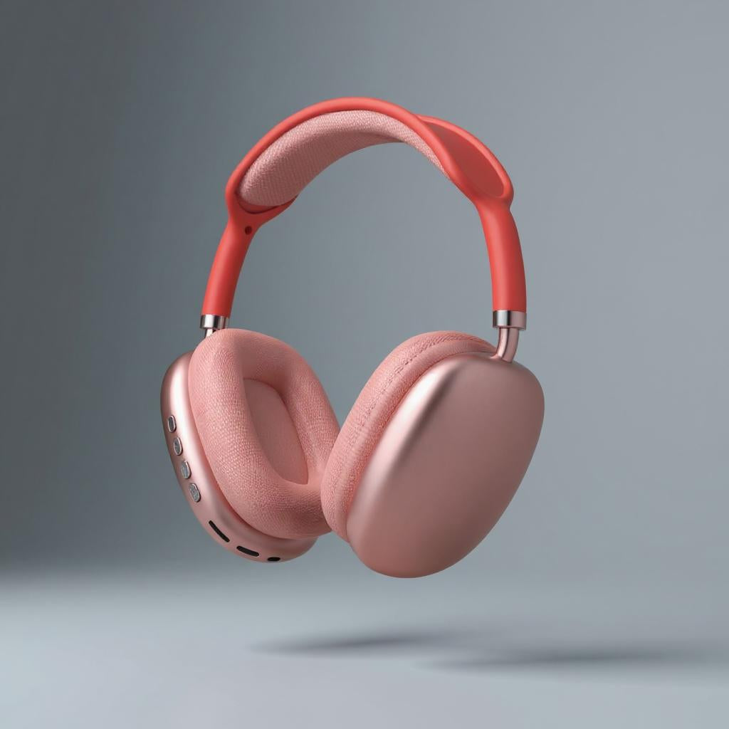 Stylische Over-Ear Bluetooth-Kopfhörer in mattem Dunkelblau mit gepolsterten Ohrmuscheln und verstellbarem Kopfbügel für komfortablen Sitz und immersiven Sound