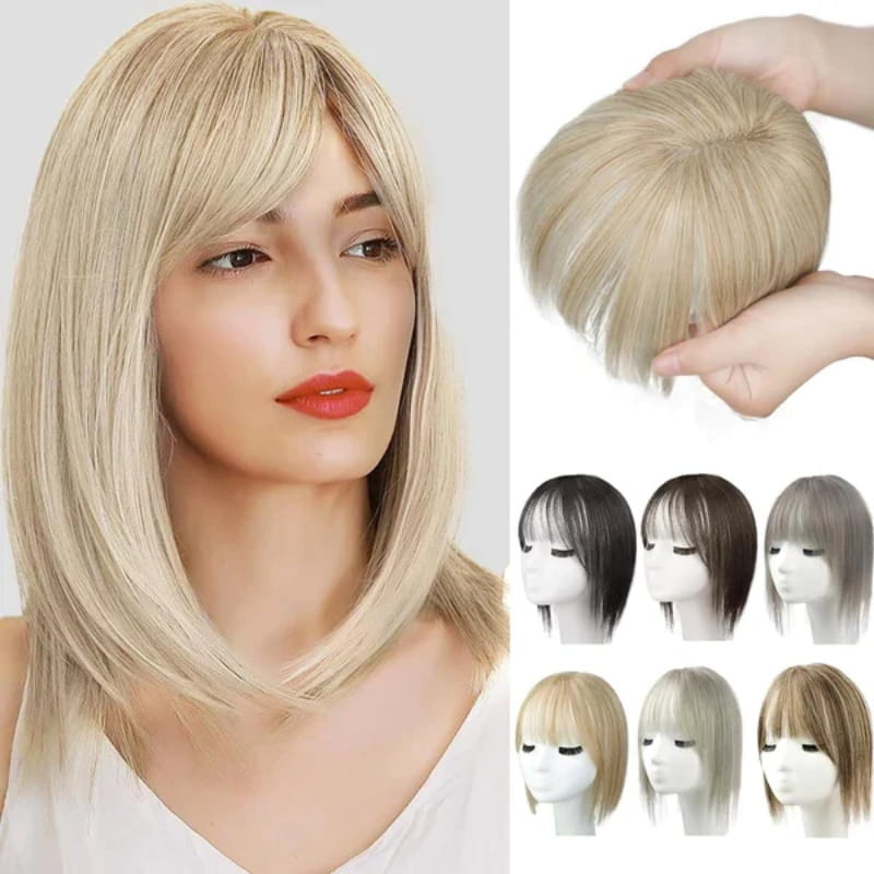 1+1 GRATIS | BangsBloom™ | Natürliches Haarteil mit Fransen für Frauen
