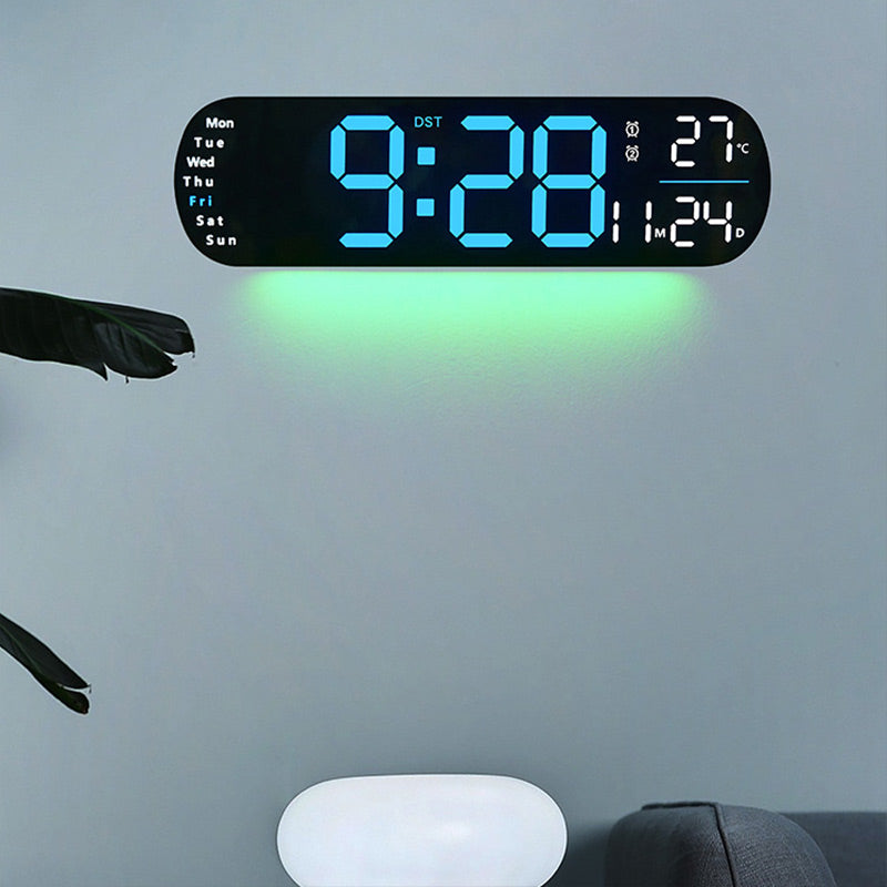 Zentime™ | SmartTime LED-Wanduhr – Zeit, Datum & Temperatur