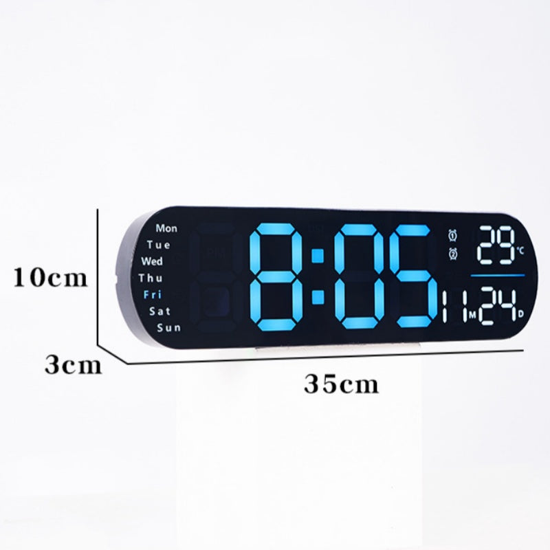 Zentime™ | SmartTime LED-Wanduhr – Zeit, Datum & Temperatur