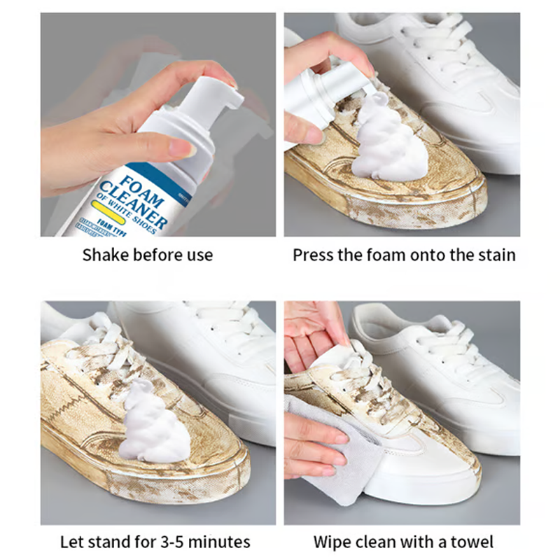 1+1 GRATIS | SwiftFoam™ | Tragbarer universeller Schaumreiniger ohne Abspülen für Schuhe