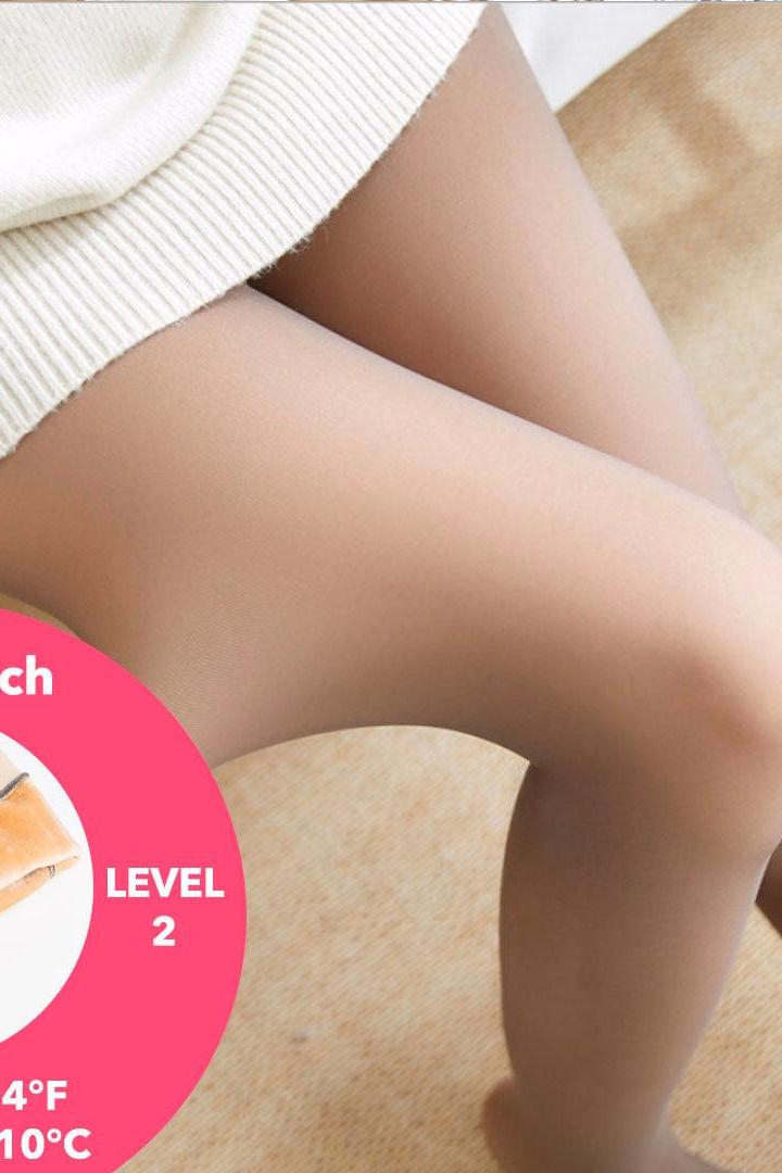 Clara™ Wärmetechnologie Transluzente Superstretch-Tights Leggings