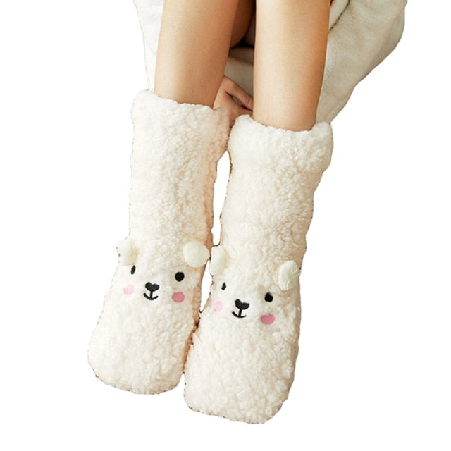 SleepyPaws™ - Schlafsocken aus dickem Bärensamt