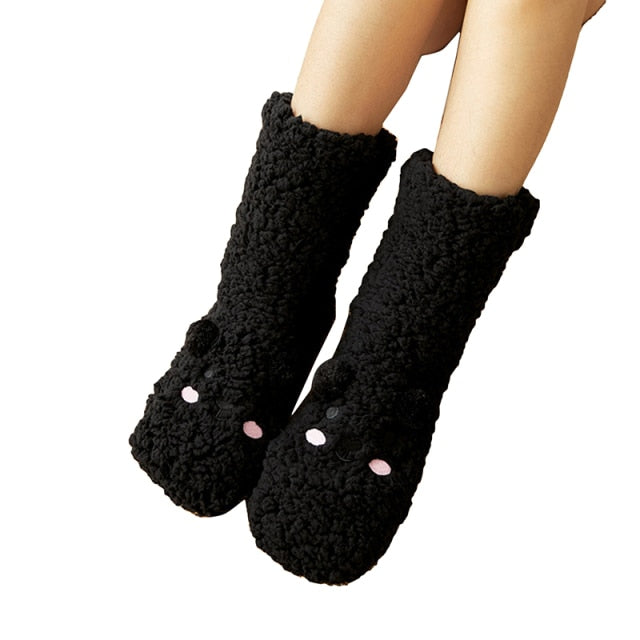 SleepyPaws™ - Schlafsocken aus dickem Bärensamt