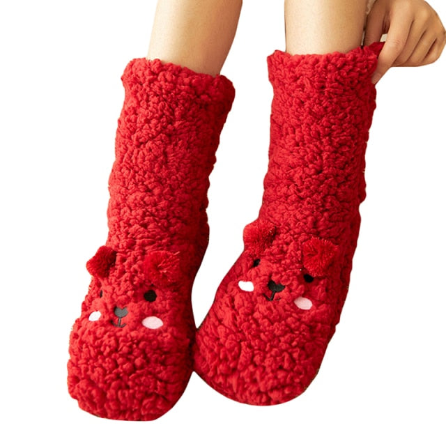 SleepyPaws™ - Schlafsocken aus dickem Bärensamt