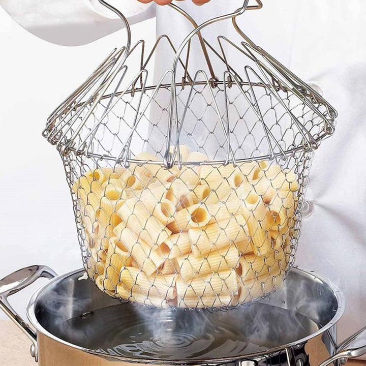 1+1 Gratis | CookMaster™ Mehrzweck-Brat-, Dampf- und Siebkorb aus Edelstahl