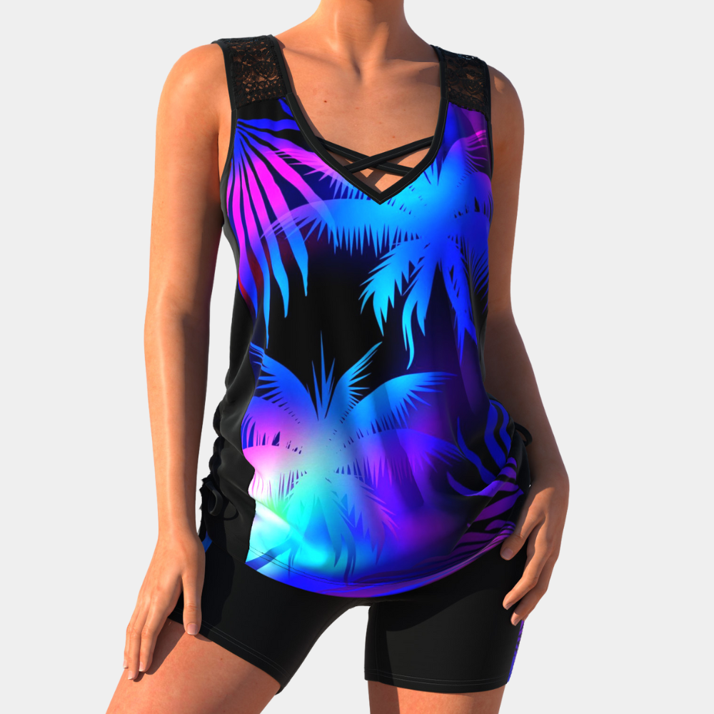 Rida | Figurschmeichelnder Verstellbarer Tankini Set