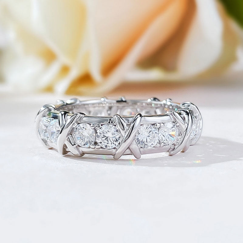 Xcentra™ | Kreuzring für Sie & Ihn – Verlobung, Hochzeit, Geschenk