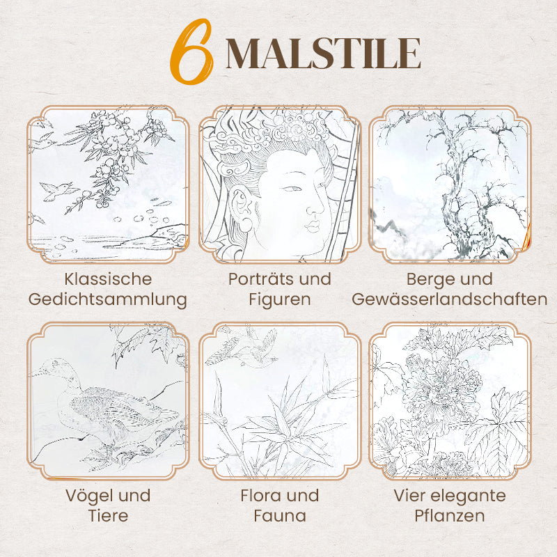InkFlow™ | Traditionelles chinesisches Schriftzeichen-Album