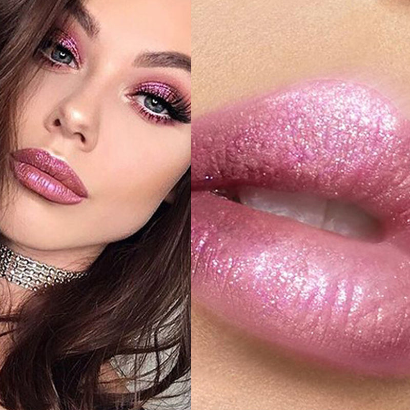 50% RABATT | GlimmerKiss™ | Diamantglänzender langanhaltender Lippenstift