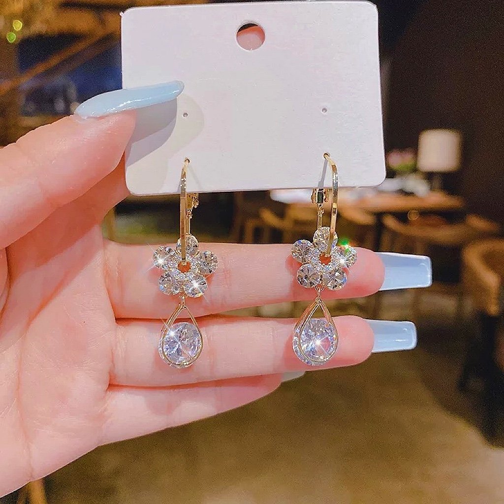 1+1 GRATIS | CrystalPetal™ | Blumen-Kristall-Ohrringe