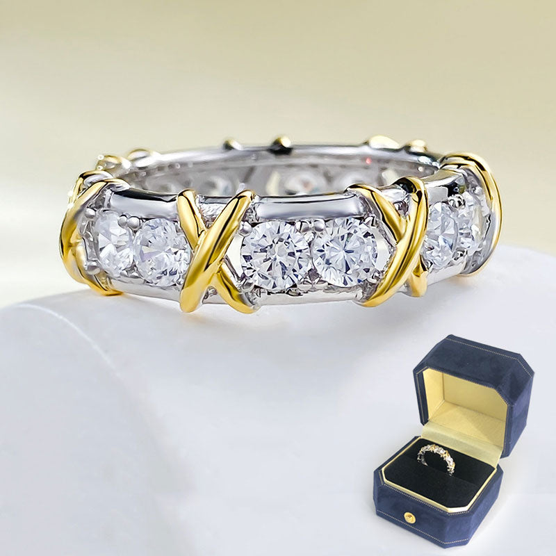 Xcentra™ | Kreuzring für Sie & Ihn – Verlobung, Hochzeit, Geschenk