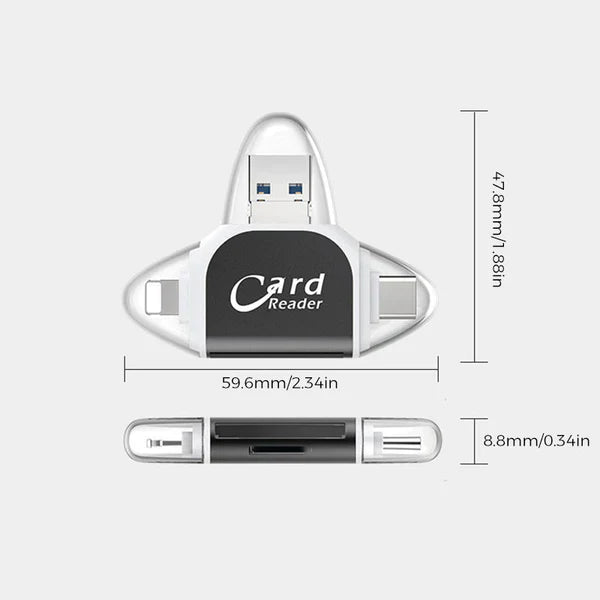 50% RABATT | MegaPort™ - 4-in-1 universal-multiport-sd/tf-kartenleser [Letzter Tag Rabatt]
