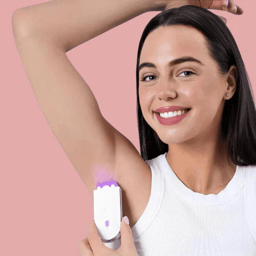 IPL Haarentfernungsgerät für schmerzfreie Laser Haarentfernung, langanhaltend glatte Haut an Beinen, Achseln & Gesicht