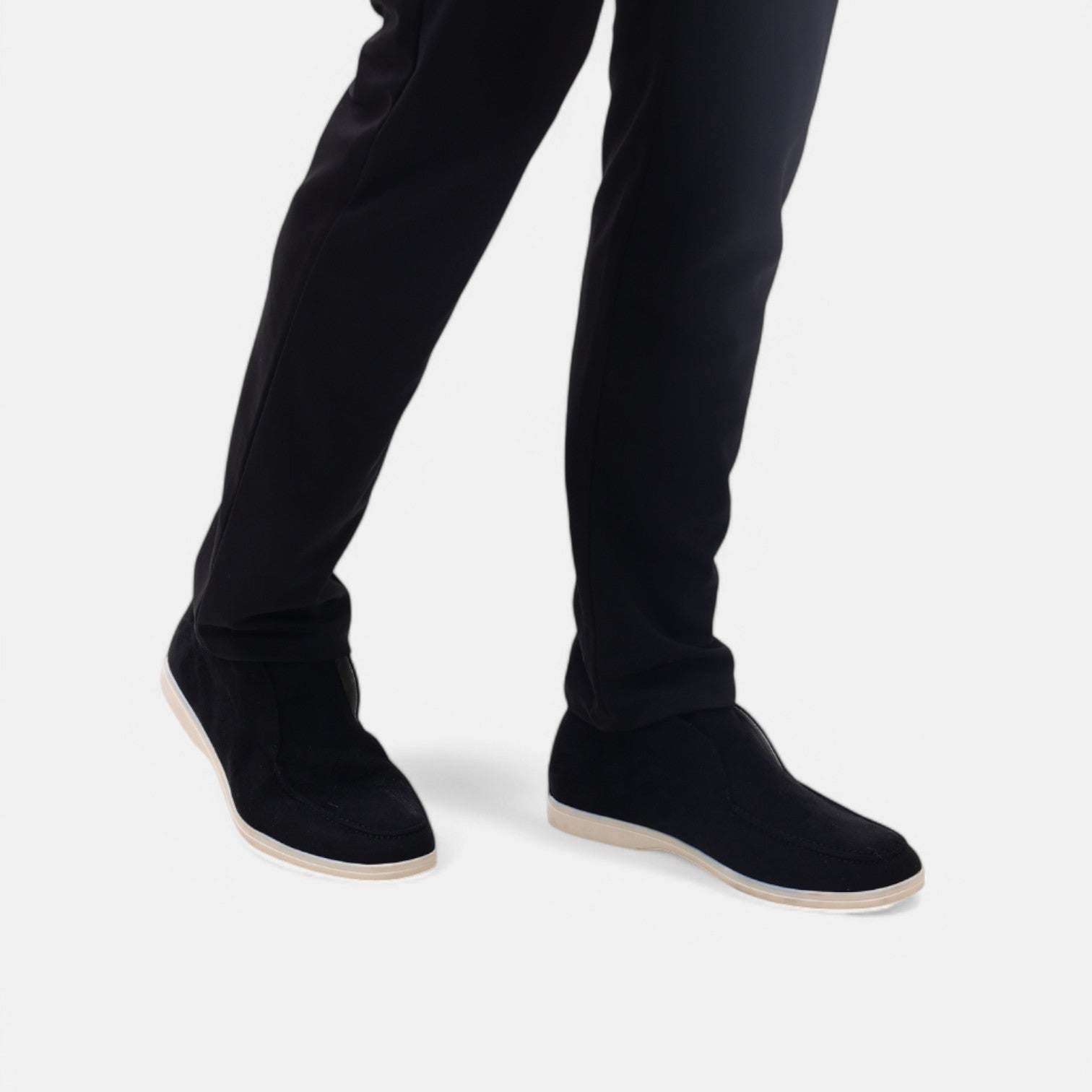 High-Top Suede Loafers – Classic Luxury for Men