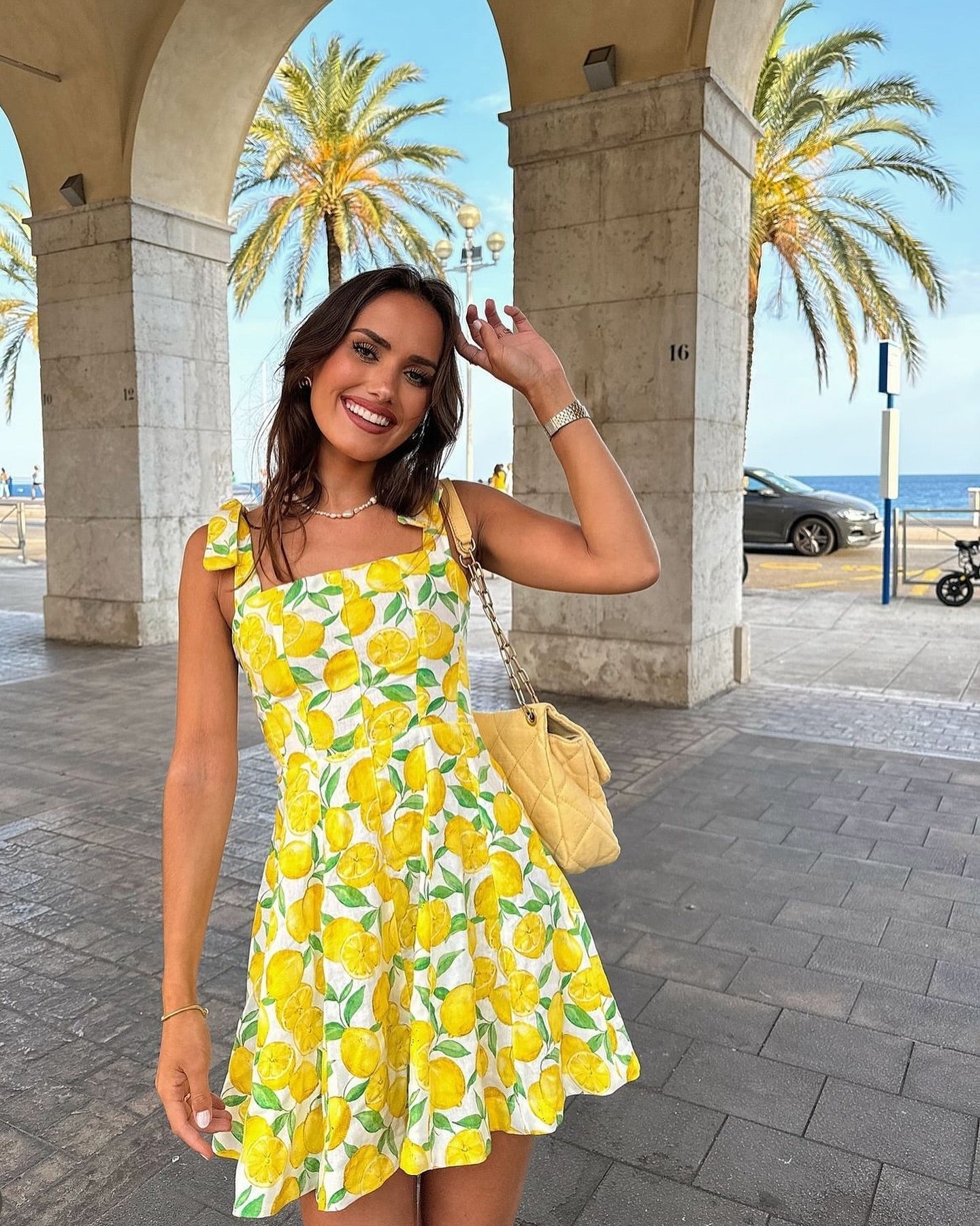 Limora™ | Sommerkleid mit auffälligem Limettenprint