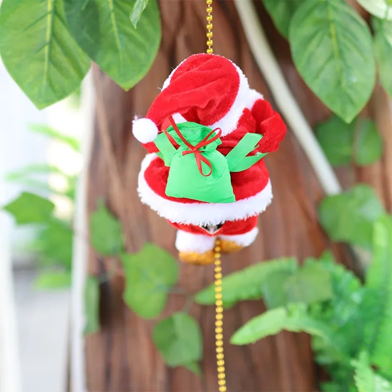 MerryClimb® | SantaTone Weihnachtsmann mit Musik – kletternde Dekofigur